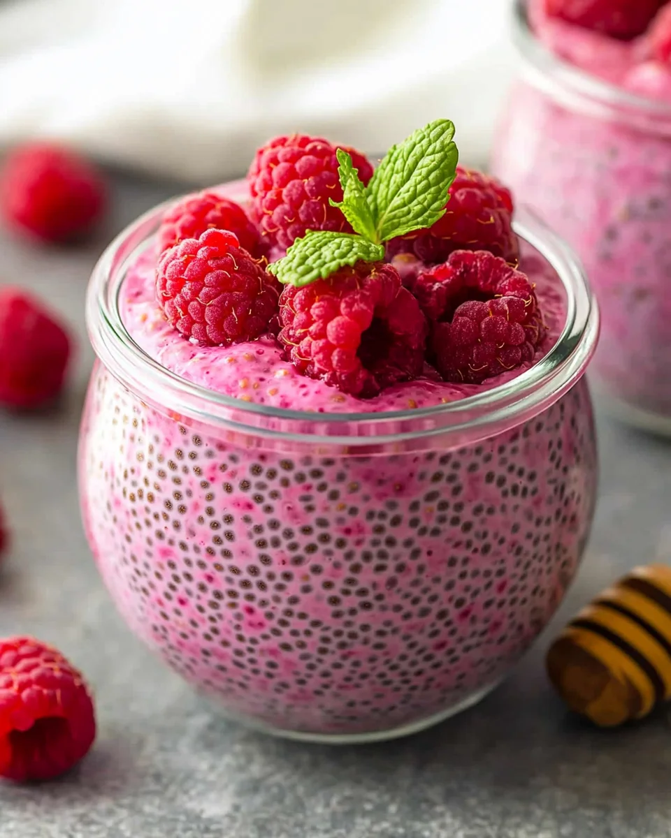 Healthy Raspberry Chia Pudding Recipe