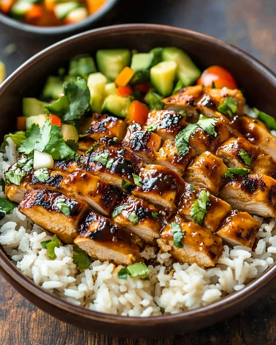 Honey BBQ Chicken Rice Bowl 17 Honey