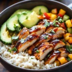 Honey BBQ Chicken Rice Bowl