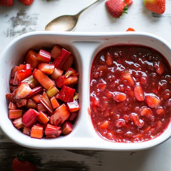 Strawberry Rhubarb Pie Filling (2 Ways: No-Cook and Easy 5 Minute Cooked Recipe)