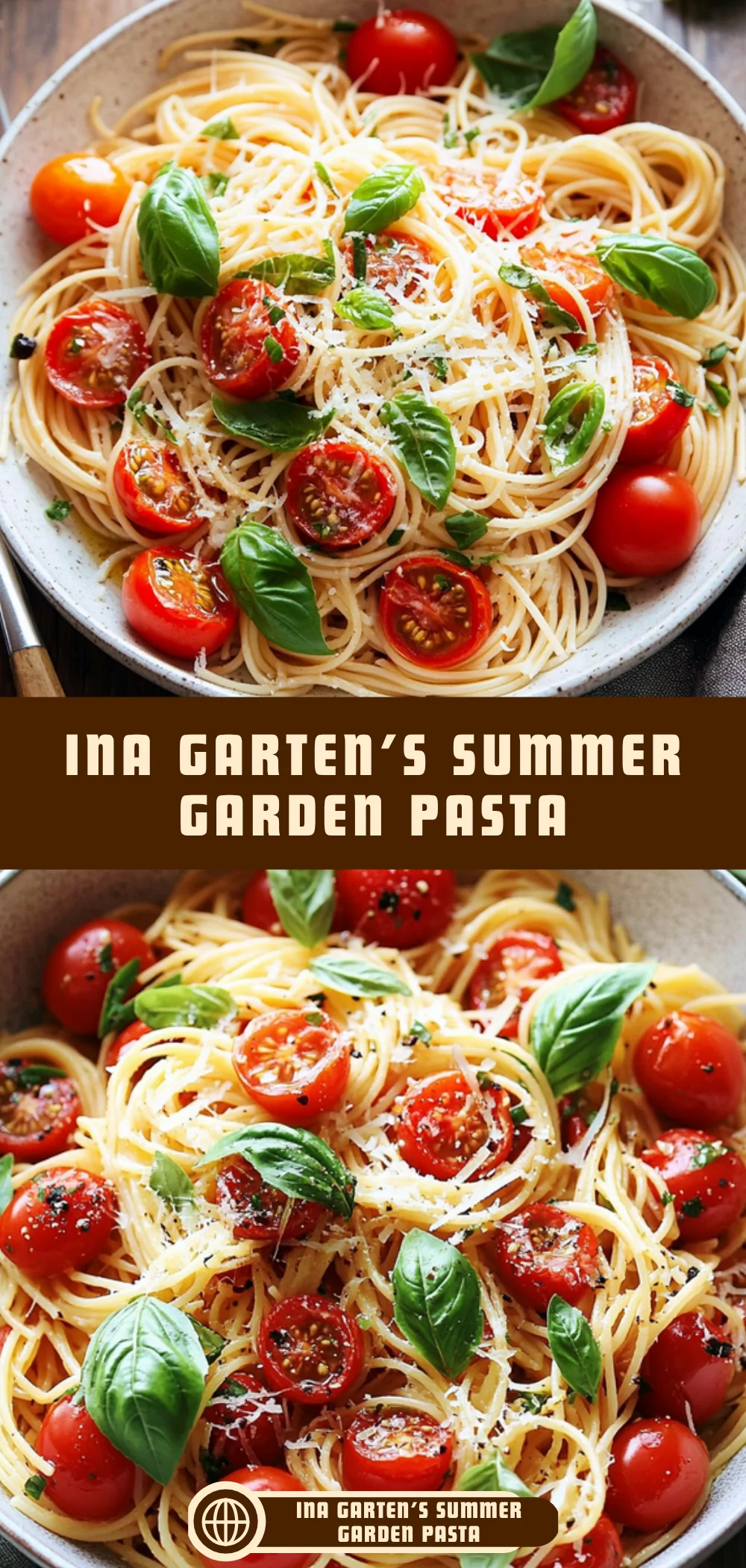 Ina Garten’s Summer Garden Pasta 15 Pinterest Hidden Image