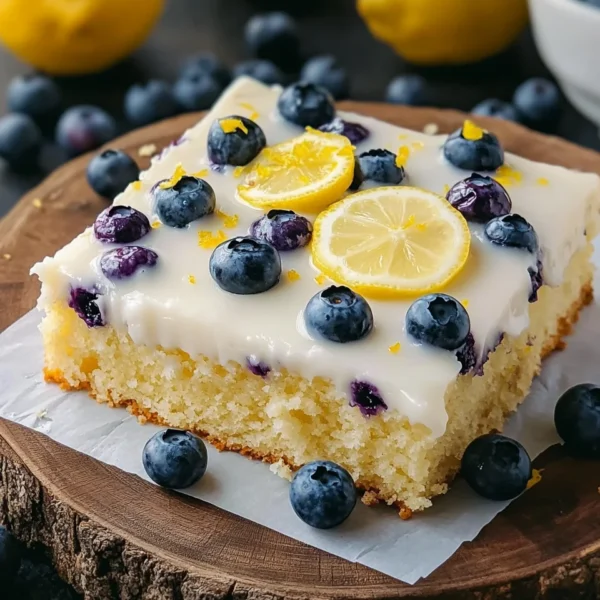 Lemon Blueberry Sheet Cake