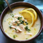 Mediterranean Lemon Chicken Soup: A Creamy, Comforting Bowl of Sunshine