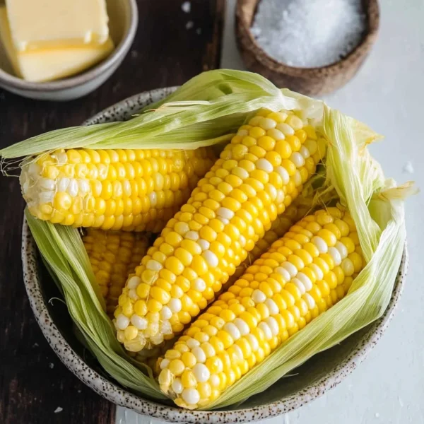 Microwave Corn on the Cob in Husk
