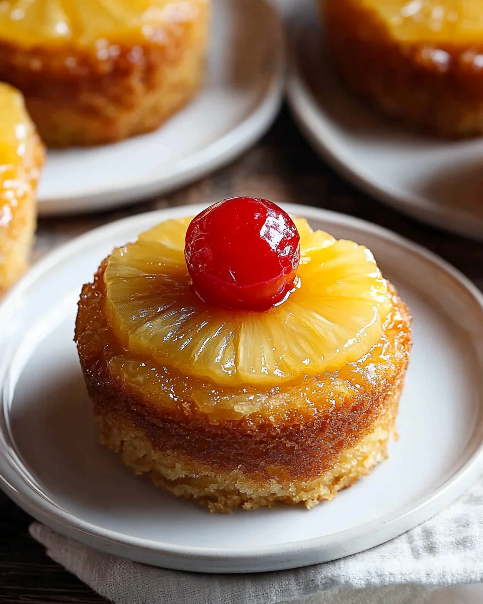Homepage 18 Mini Pineapple Upside Down Cakes