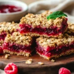 Raspberry Oatmeal Crumble Bars
