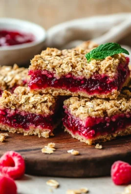 Raspberry Oatmeal Crumble Bars