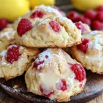 Ridiculously Easy Lemon Raspberry Scones