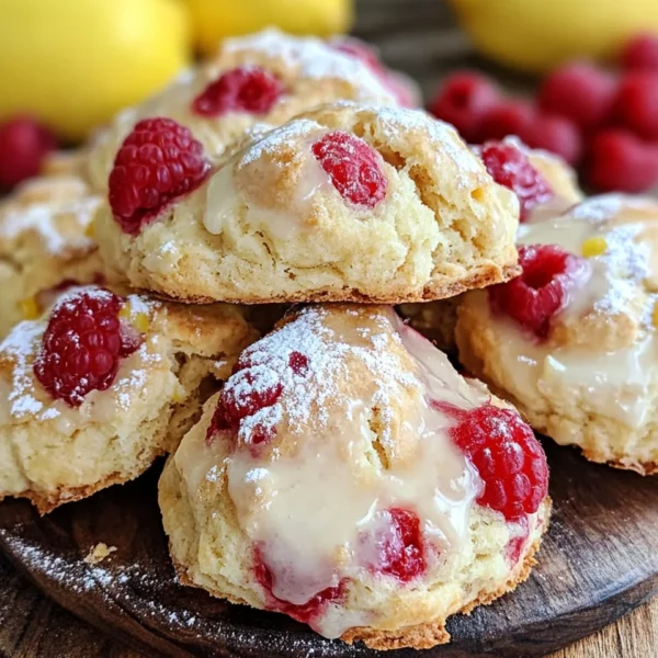 Ridiculously Easy Lemon Raspberry Scones