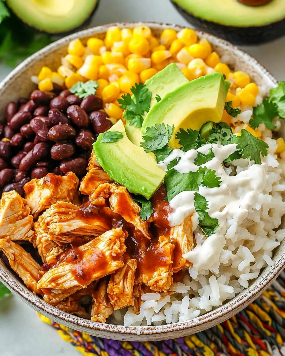 Slow Cooker Chicken Burrito Bowl 20 Slow