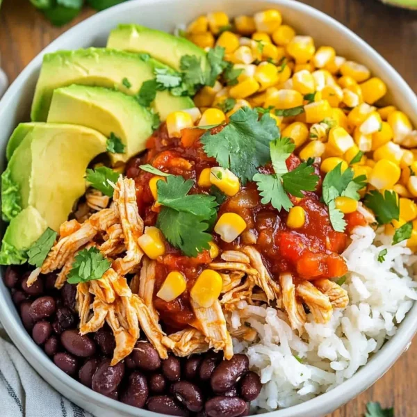 Slow Cooker Chicken Burrito Bowl