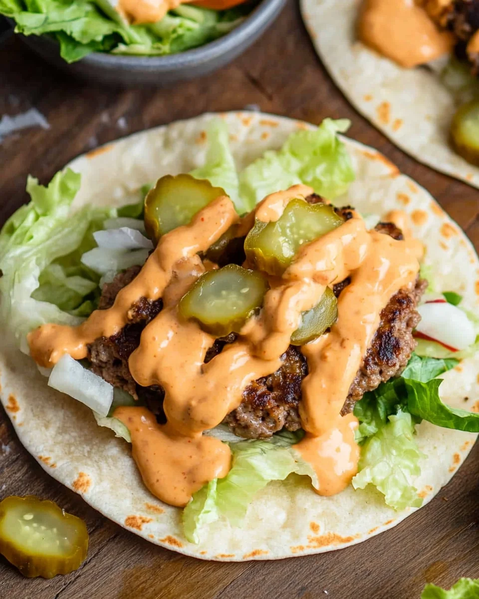 Smash Burger Taco Recipe + Burger Sauce