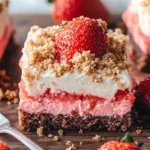Strawberry Shortcake Brownies