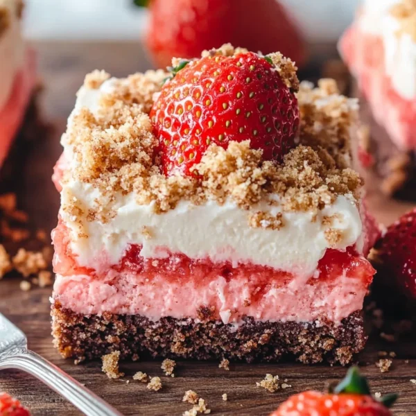 Strawberry Shortcake Brownies