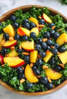 Summer Peach Blueberry Kale Salad 20 Summer Peach Blueberry Kale Salad