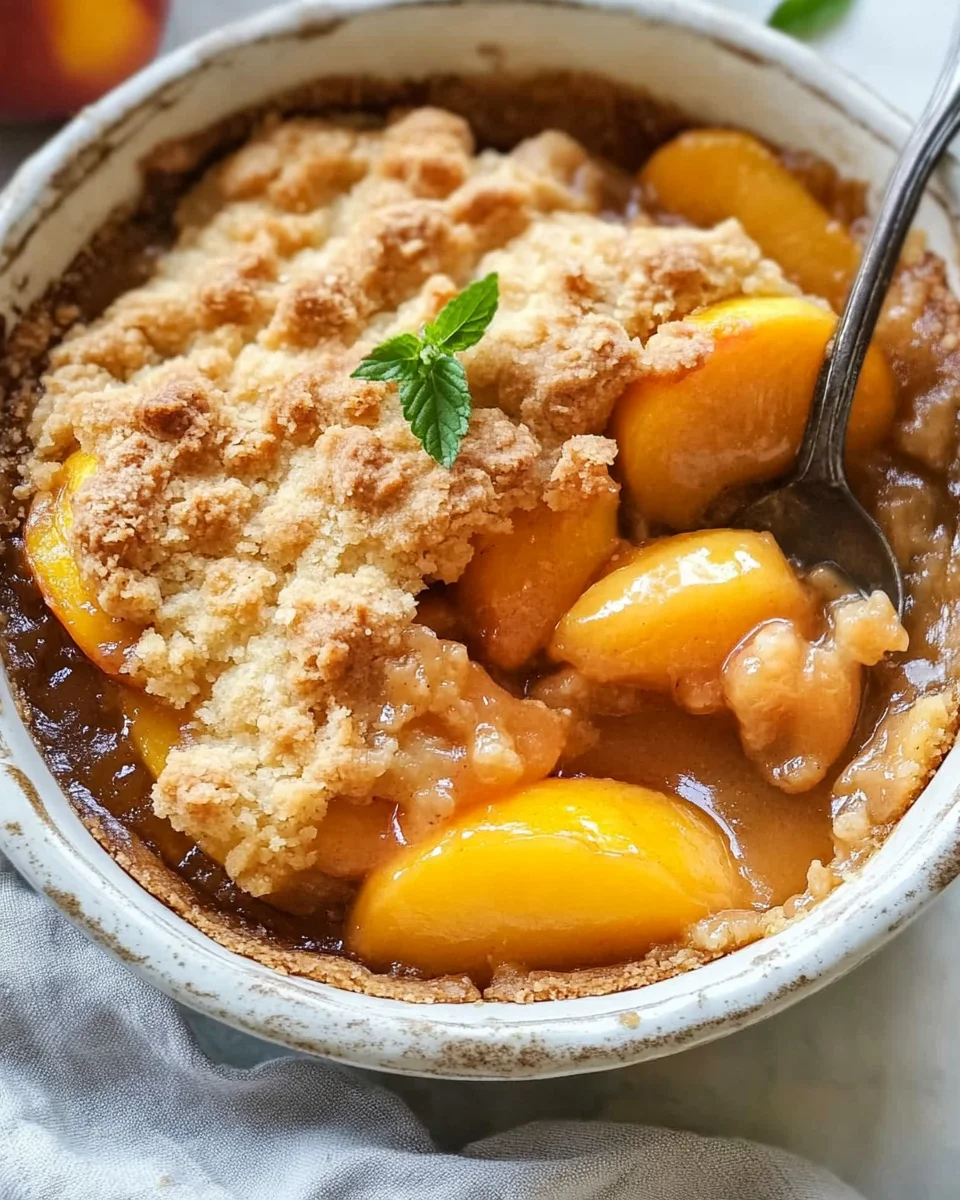 The Easiest Southern Peach Cobbler 21 The