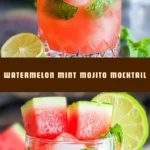 Watermelon Mint Mojito Mocktail 15 Pinterest Hidden Image