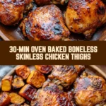 30-min Oven Baked Boneless Skinless Chicken Thighs 19 Pinterest Hidden Image