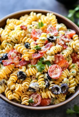 Bacon Ranch Pasta Salad 27 Bacon Ranch Pasta Salad
