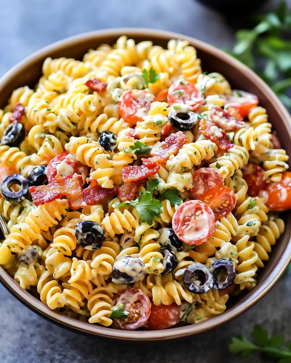 Bacon Ranch Pasta Salad