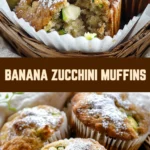 Banana Zucchini Muffins 24 Pinterest Hidden Image