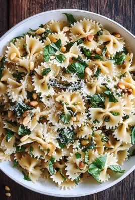 Basil Pasta with Lemon Garlic Butter Sauce