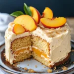 Best Peach Cake with Brown Sugar Frosting