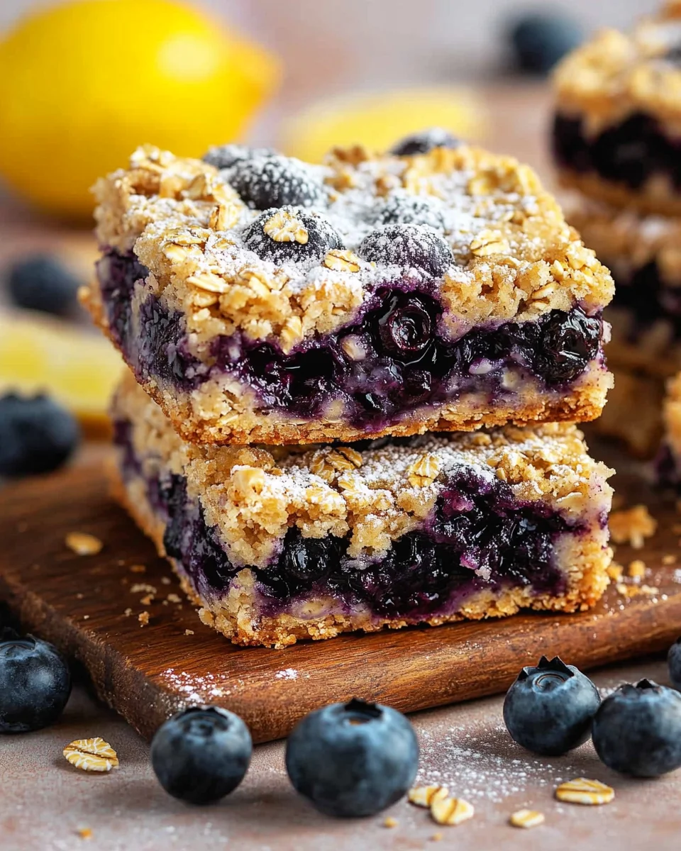 Blueberry Oatmeal Bars 21 Blueberry