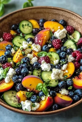 Blueberry Peach Feta Salad 24 Blueberry Peach Feta Salad
