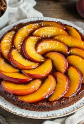 Bourbon Peach Upside-Down Cake