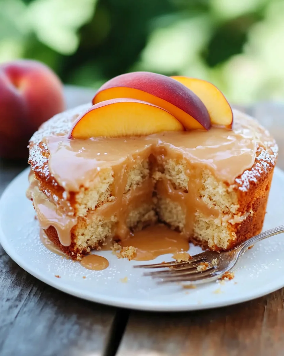 Brown Sugar Peach Cake