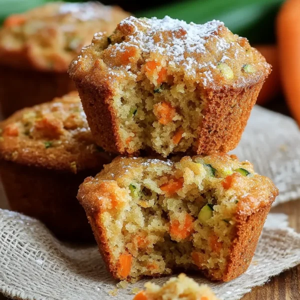 Carrot Cake Zucchini Muffins