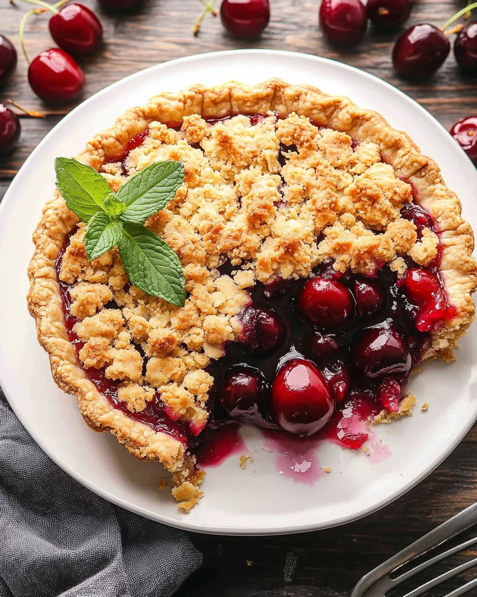 Cherry Crumble Pie 22 Cherry