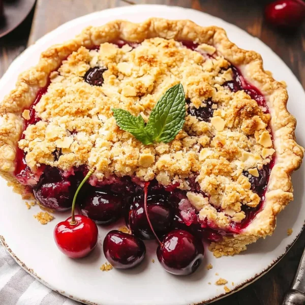 Cherry Crumble Pie