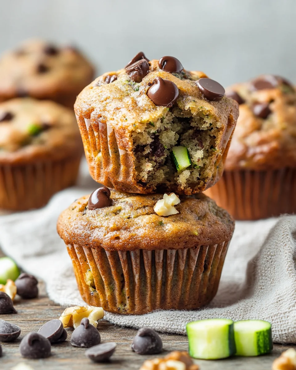 Chocolate Chip Zucchini Muffins 25 Chocolate
