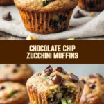 Chocolate Chip Zucchini Muffins 23 Pinterest Hidden Image