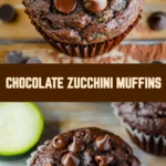 Chocolate Zucchini Muffins 19 Pinterest Hidden Image