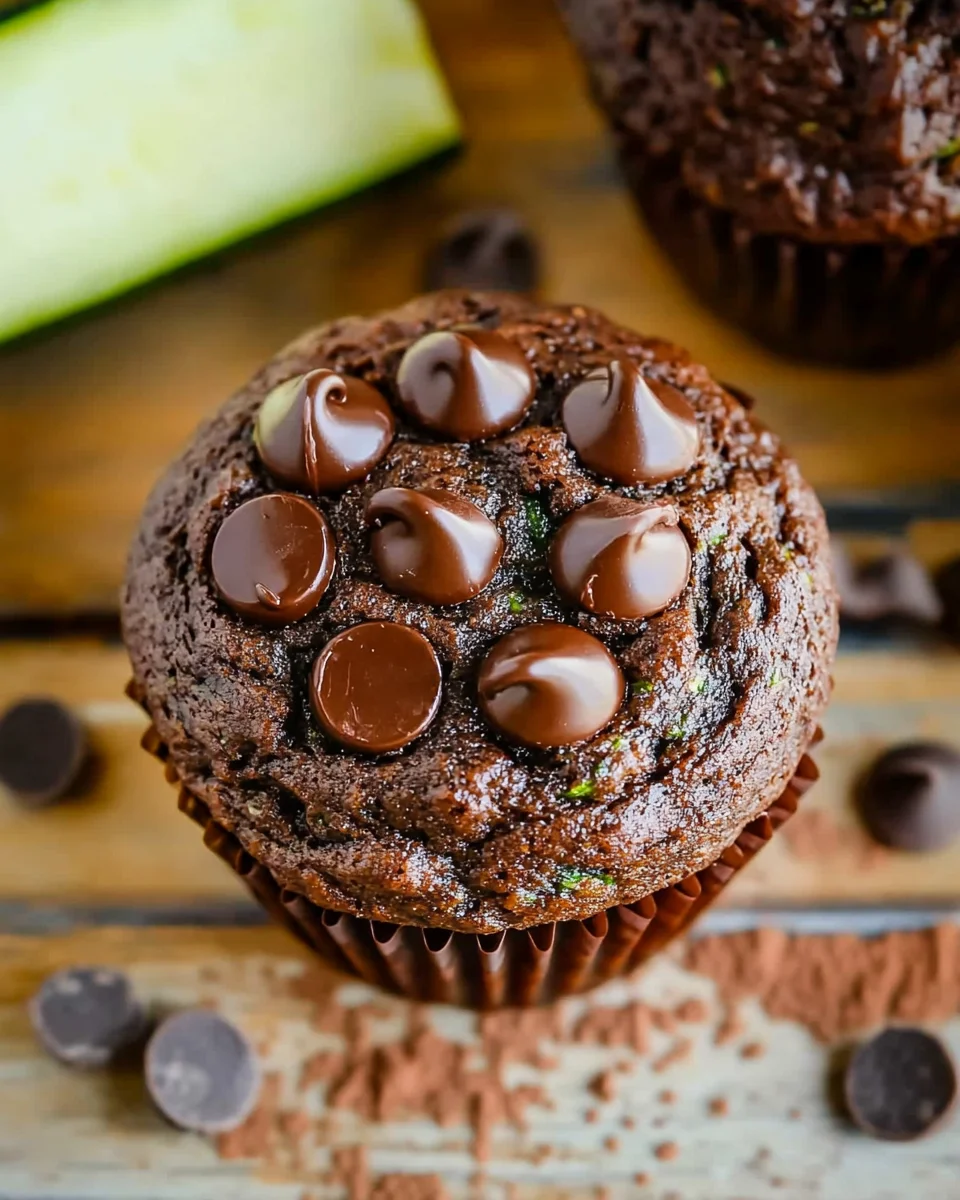 Chocolate Zucchini Muffins