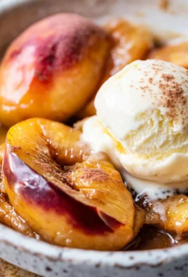 Cinnamon Sugar Baked Peaches