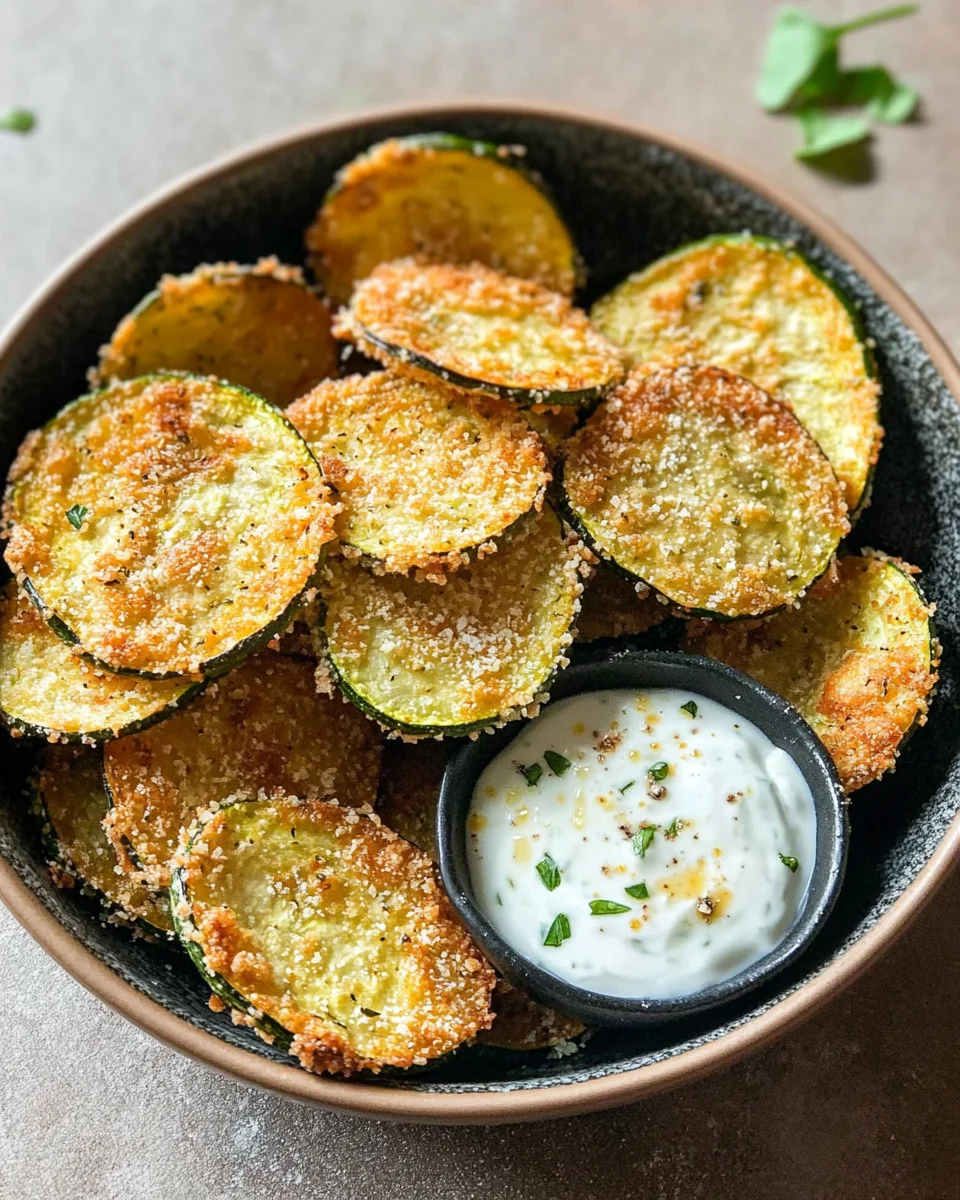 Crispy Baked Zucchini Chips 17 Crispy