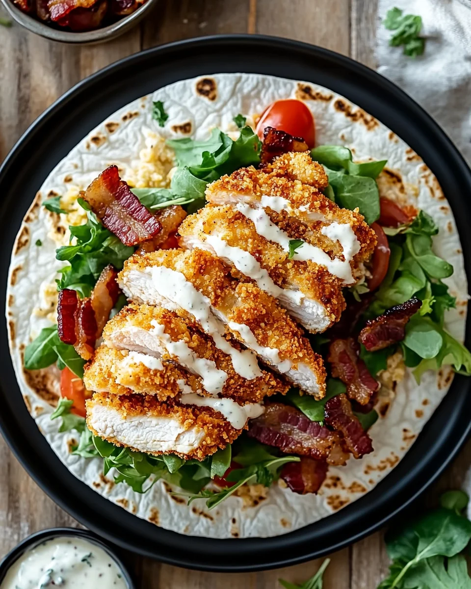 Crispy Chicken Bacon Ranch Wrap 24 Crispy