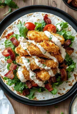 Crispy Chicken Bacon Ranch Wrap 23 Crispy Chicken Bacon Ranch Wrap