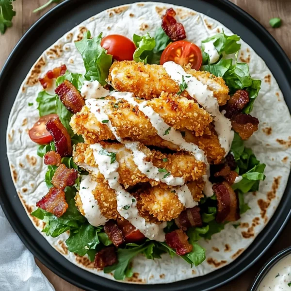 Crispy Chicken Bacon Ranch Wrap