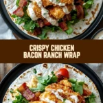 Crispy Chicken Bacon Ranch Wrap 22 Pinterest Hidden Image