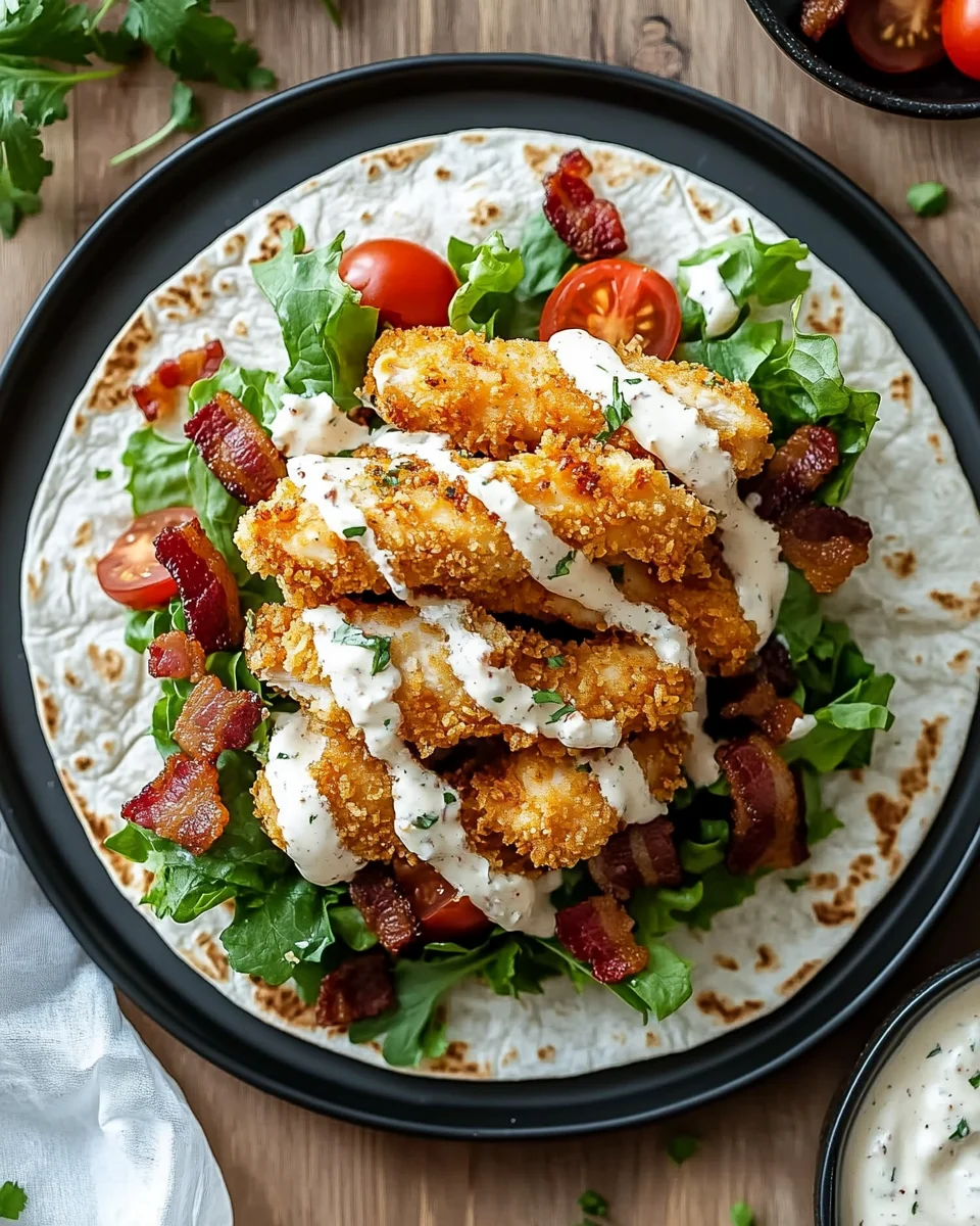 Homepage 4 Crispy Chicken Bacon Ranch Wrap