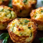 Crispy Parmesan Zucchini Potato Muffins