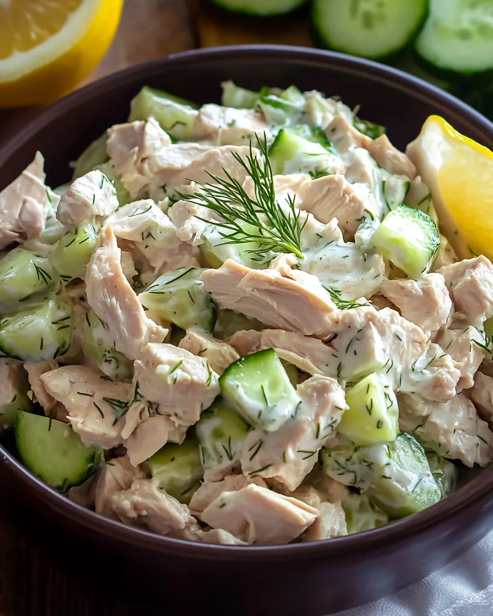 Cucumber Dill Rotisserie Chicken Salad 23 Cucumber Dill Rotisserie Chicken Salad