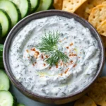Cucumber Dip with Sour Cream and Dill