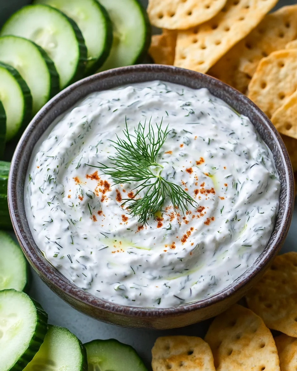 Homepage 1 Cucumber Dip with Sour Cream and Dill