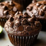Double Chocolate Zucchini Muffins
